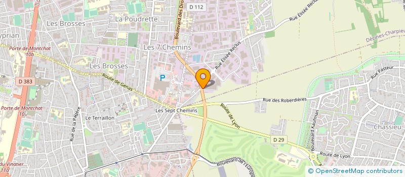 localisation de l'entreprise ELLERS à DECINES-CHARPIEU