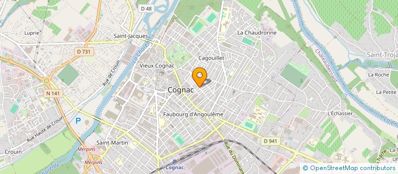 localisation de l'entreprise ELLES 2 à COGNAC