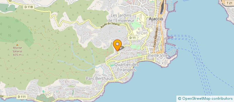 localisation de l'entreprise ELLES  AJACCIO