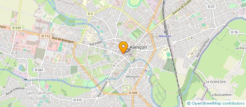 localisation de l'entreprise ELLES à ALENCON