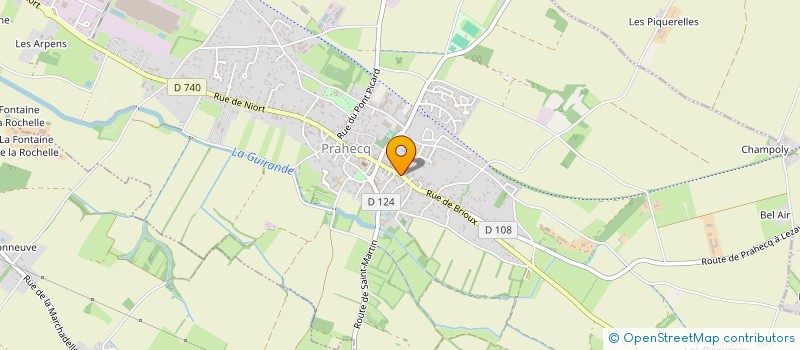 localisation de l'entreprise ELLES  PRAHECQ