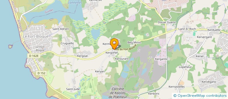 localisation de l'entreprise ELLES - COMPAGNIE D'IMPROVISATION THEATRALE  LORIENT