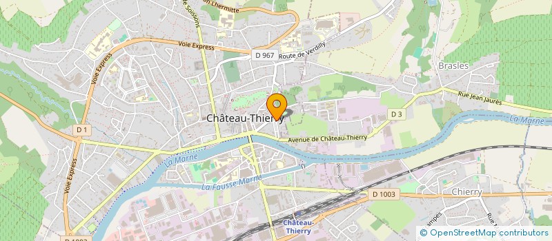 localisation de l'entreprise ELLES EN CORPS  CHATEAU-THIERRY