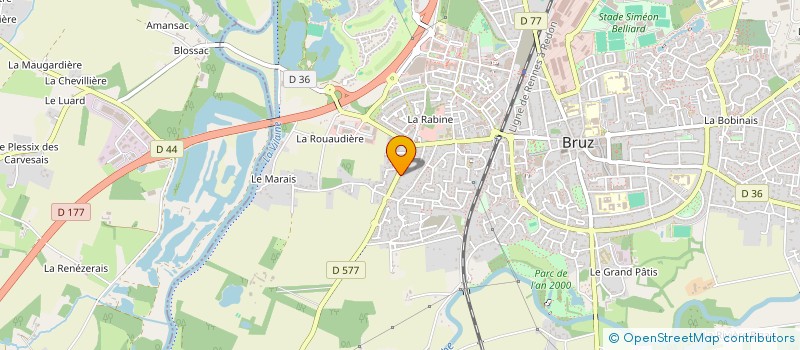 localisation de l'entreprise ELLES FORMATION à BRUZ