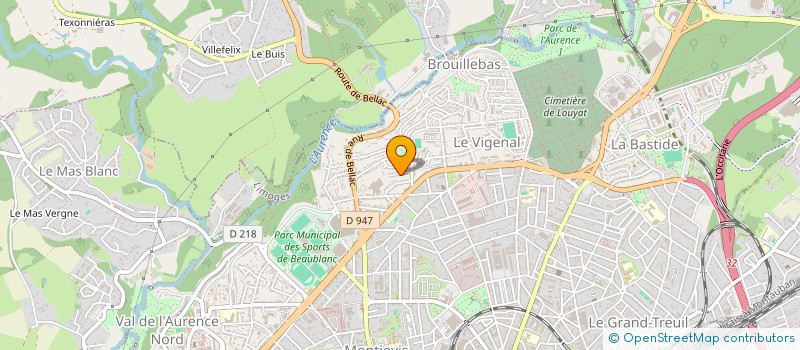 localisation de l'entreprise ELLES M STUDIO à LIMOGES