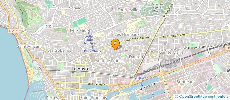 localisation de l'entreprise ELLES'UP  LE HAVRE