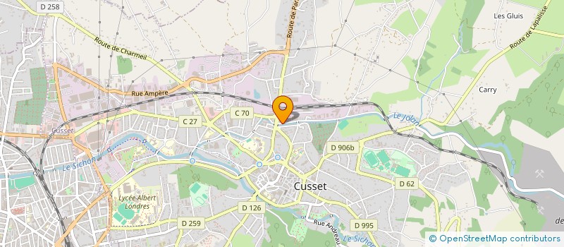 localisation de l'entreprise ELLETE à CUSSET