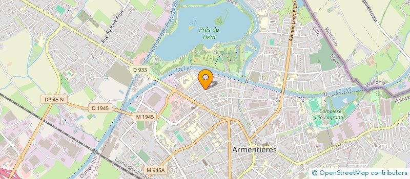 localisation de l'entreprise ELLEVEN  ARMENTIERES