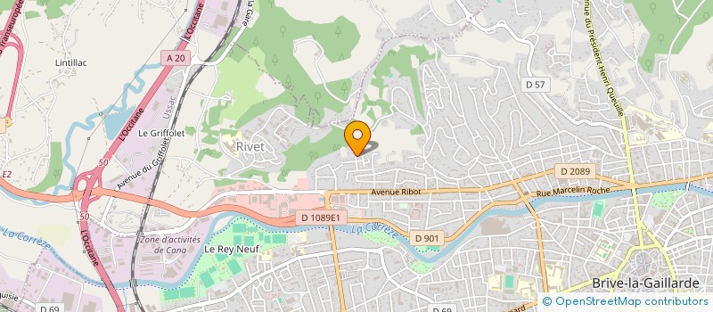 localisation de l'entreprise ELLI  USSAC