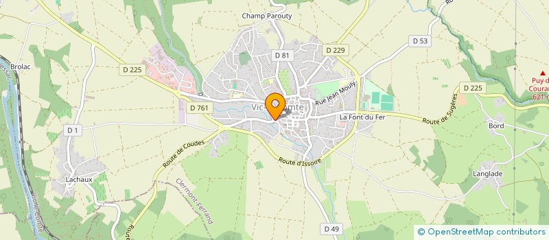 localisation de l'entreprise ELLI  VIC-LE-COMTE