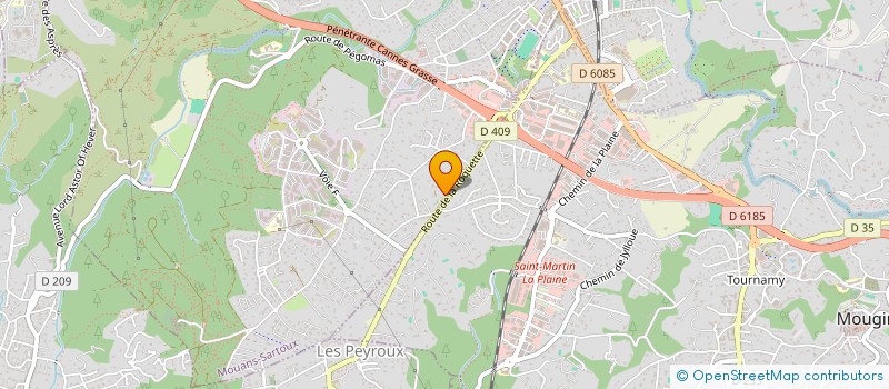 localisation de l'entreprise ELLIA à MOUANS-SARTOUX