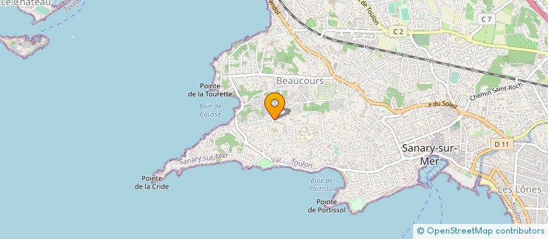 localisation de l'entreprise ELLIA à SANARY-SUR-MER