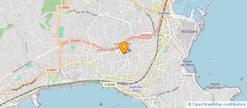 localisation de l'entreprise ELLIA  ANTIBES