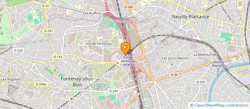localisation de l'entreprise ELLIAM à FONTENAY-SOUS-BOIS