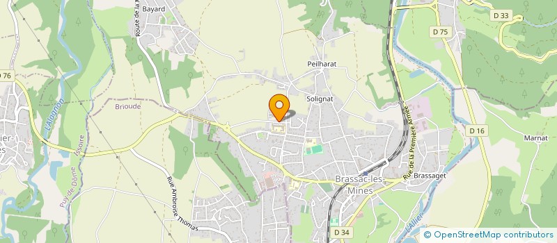 localisation de l'entreprise ELLIATS  BRASSAC-LES-MINES