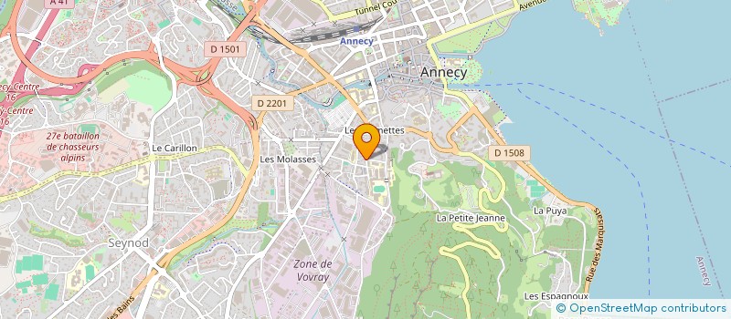localisation de l'entreprise ELLIBUILDING à ANNECY