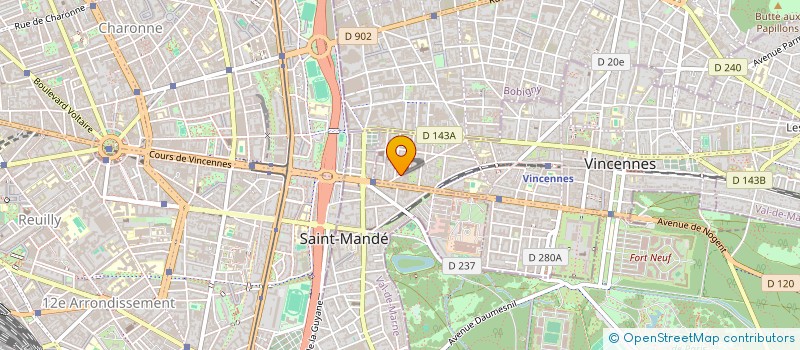 localisation de l'entreprise ELLIE à VINCENNES