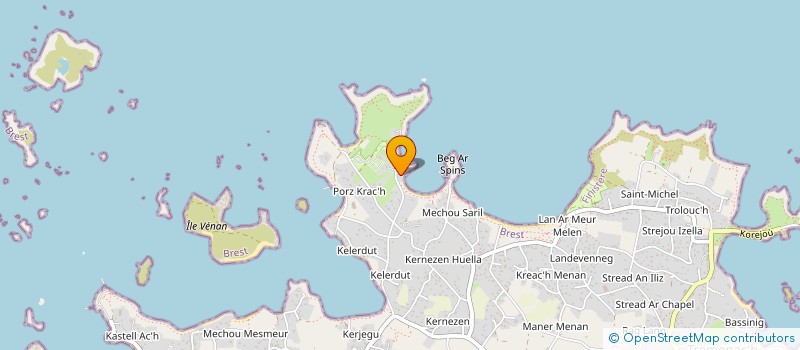 localisation de l'entreprise ELLIMAC  PLOUGUERNEAU