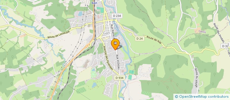 localisation de l'entreprise ELLIMACOIFFURE à GAN