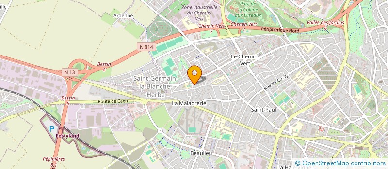 localisation de l'entreprise ELLINEL à CAEN