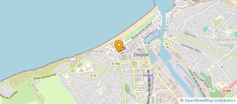 localisation de l'entreprise ELLIOT à DIEPPE