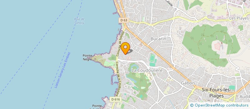 localisation de l'entreprise ELLIOT à SIX-FOURS-LES-PLAGES