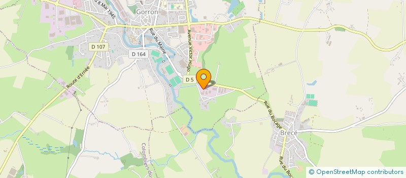 localisation de l'entreprise ELLIOTTS BOUCHERIE  GORRON