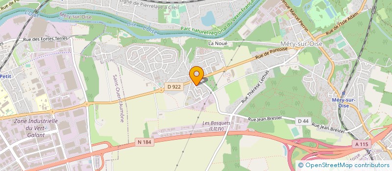 localisation de l'entreprise ELLIPSE à MERY-SUR-OISE