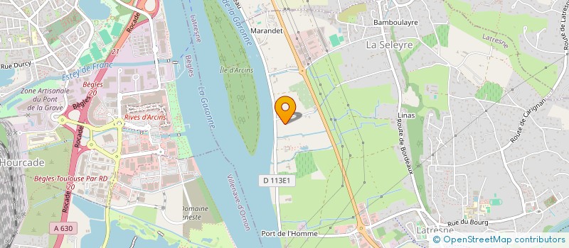 localisation de l'entreprise ELLIPSE à LATRESNE