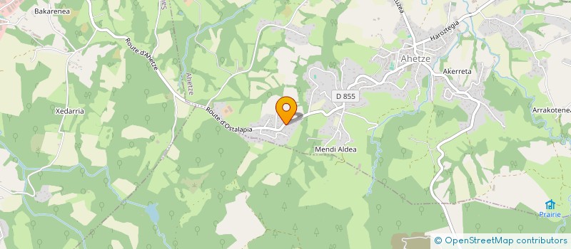 localisation de l'entreprise ELLIPSE  AHETZE