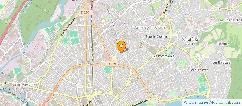 localisation de l'entreprise ELLIPSE à ANNECY