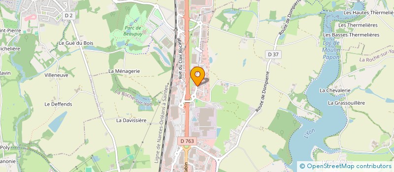 localisation de l'entreprise ELLIPSE à MONTAIGU-VENDEE
