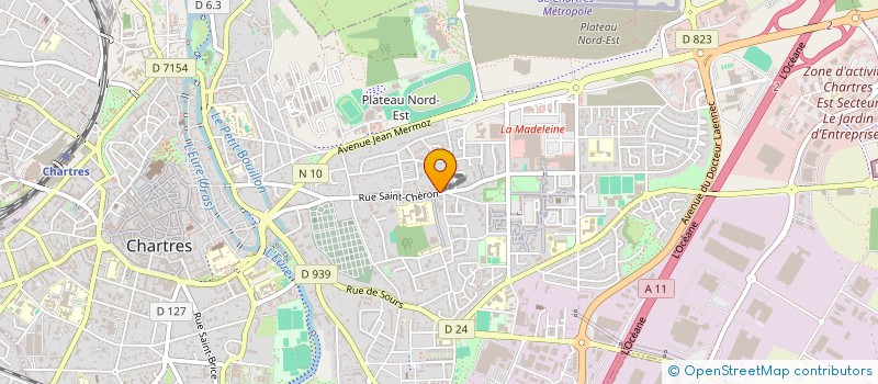 localisation de l'entreprise ELLIPSE à CHARTRES