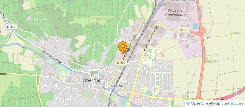 localisation de l'entreprise ELLIPSE  OBERNAI