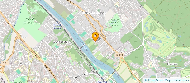 localisation de l'entreprise ELLIPSE 91 à SOISY-SUR-SEINE