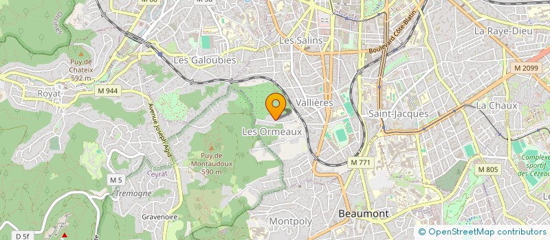 localisation de l'entreprise ELLIPSE COMMUNICATION  CLERMONT-FERRAND