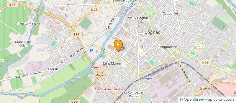 localisation de l'entreprise ELLIPSE CONSEIL à COGNAC