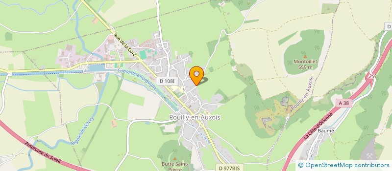 localisation de l'entreprise ELLIPSE CONSEIL CONCEPTION AMENAGEMENT  POUILLY-EN-AUXOIS