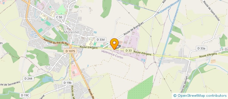 localisation de l'entreprise ELLIPSE GEOMETRES - EXPERTS à MORESTEL