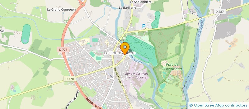 localisation de l'entreprise ELLIPSE HABITAT à LE LION-D'ANGERS