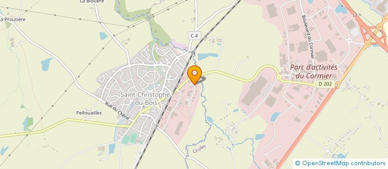 localisation de l'entreprise ELLIPSE HABITAT CHOLET  SAINT-CHRISTOPHE-DU-BOIS