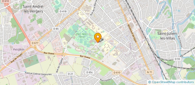 localisation de l'entreprise ELLIPSE INDUSTRIES  ROSIERES-PRES-TROYES