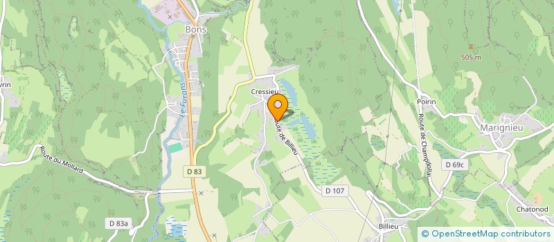 localisation de l'entreprise ELLIPSE INGENIERIE  MAGNIEU