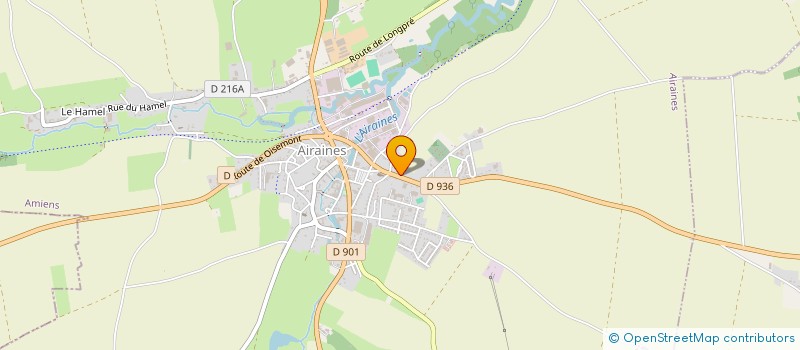 localisation de l'entreprise ELLIPSE SPORT  AIRAINES