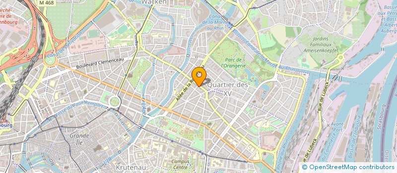 localisation de l'entreprise ELLIPSE-TRONIC à STRASBOURG