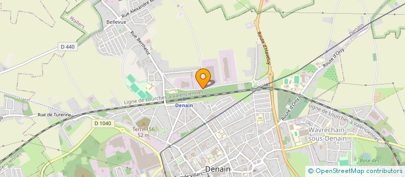 localisation de l'entreprise ELLIPSEA 34 à DENAIN