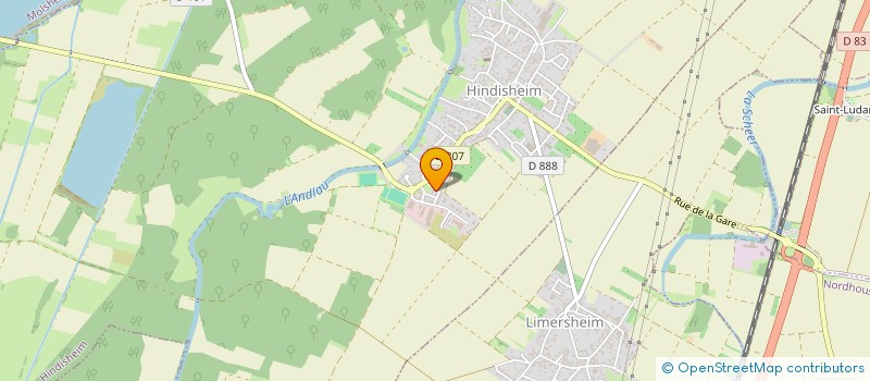 localisation de l'entreprise ELLIPSIS  HINDISHEIM