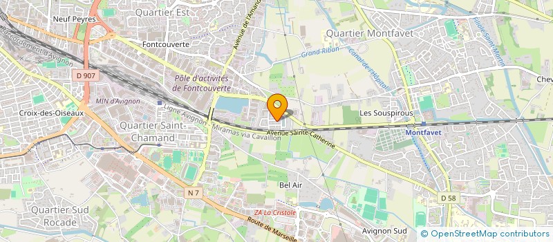 localisation de l'entreprise ELLIPSON  AVIGNON