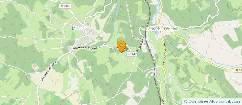 localisation de l'entreprise ELLIPTECH à NADAILLAC-DE-ROUGE
