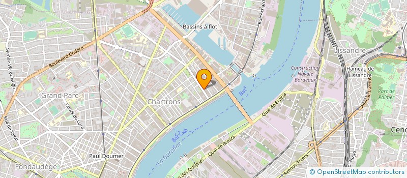 localisation de l'entreprise ELLIPTICA à BORDEAUX